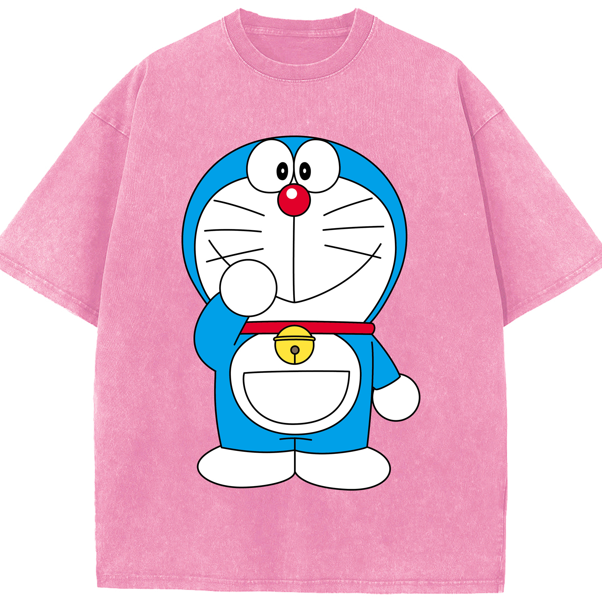（画像用） ドラえもん Doraemon 綿100% ヴィンテージ風 半袖Tシャツ（フロントプリント）